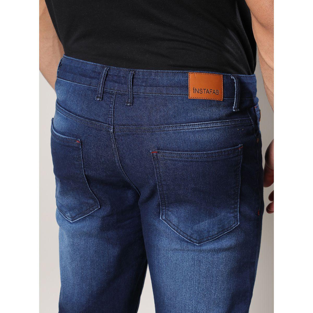 Instafab Plus X Styli  Rolled Hem Slim Fit Jeans-men-clothing-bottoms-jeans-image-3