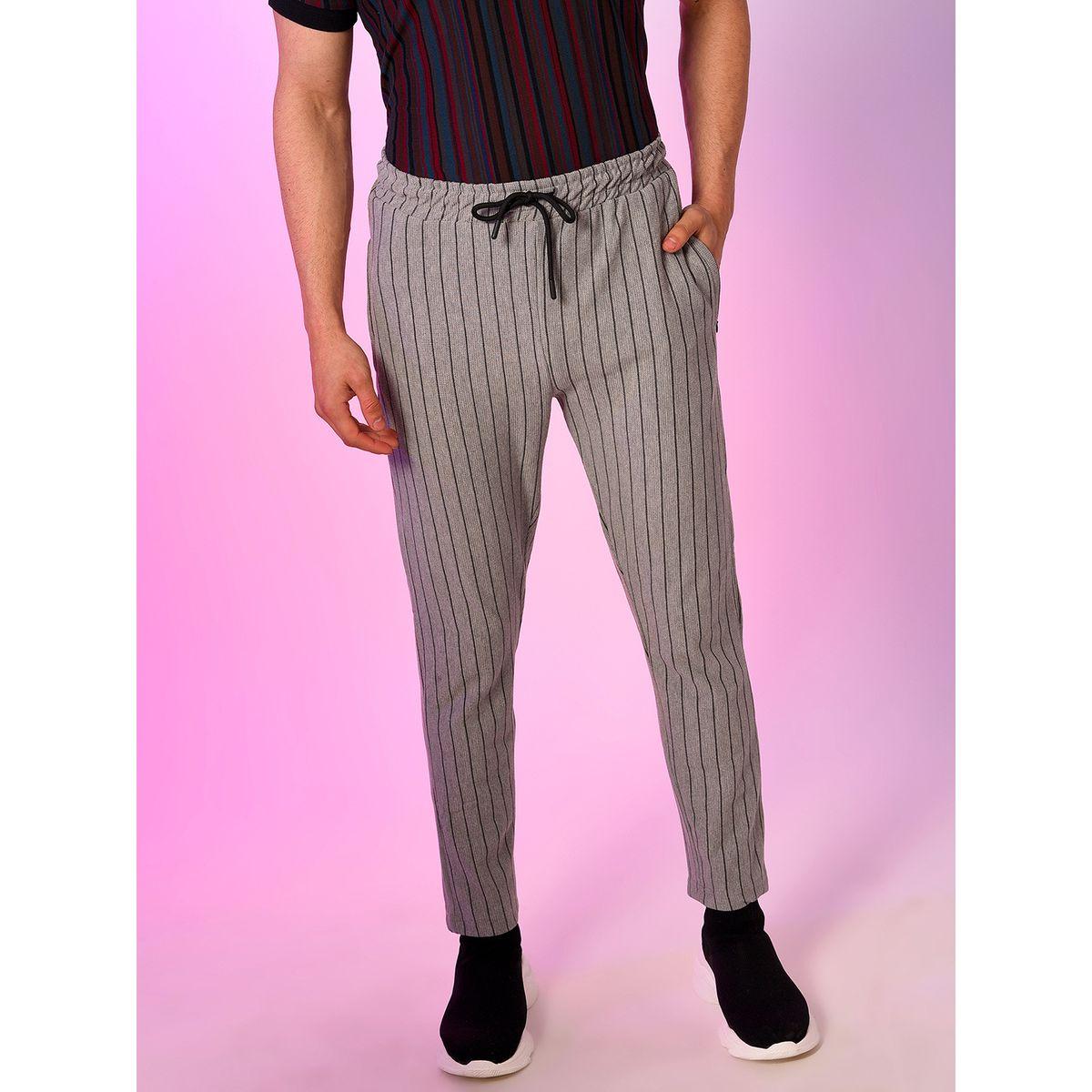 Campus Sutra X Styli  Pinstriped Jogger with Drawstring-men-clothing-bottoms-joggers-image-1