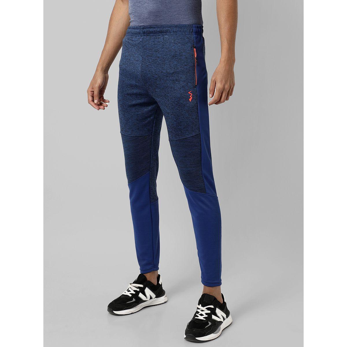 Campus Sutra X Styli  Cut & Sew Panel Heathered Track Pants-men-clothing-sportswearandactivewear-bottoms-image-1