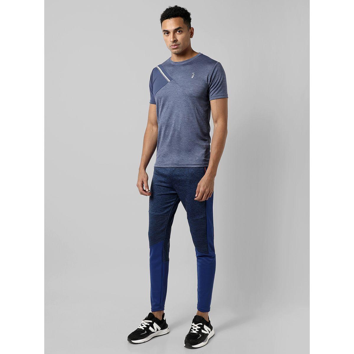 Campus Sutra X Styli  Cut & Sew Panel Heathered Track Pants-men-clothing-sportswearandactivewear-bottoms-image-4