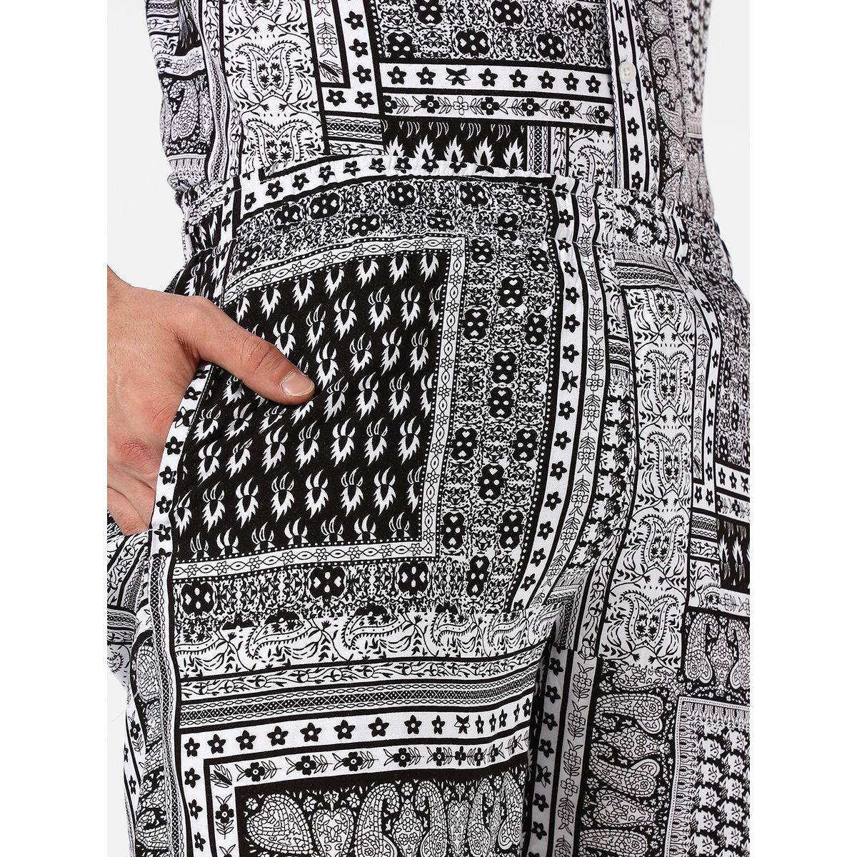 Campus Sutra X Styli  Bohemian Print Shirt & Shorts Co-Ords-men-clothing-coordsets-image-3