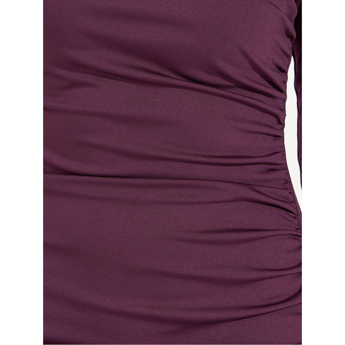 Styli Elevate Gathered High Neck Fitted Maxi Dress-women-clothing-dresses-image-3