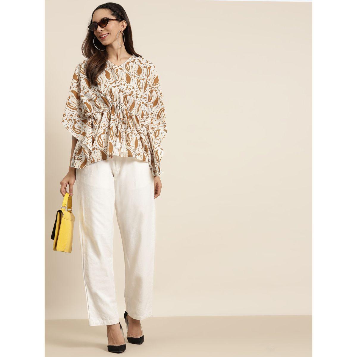 Sassafras X Styli    Paisley Print Short Kaftan Top-women-clothing-shirtsandblouses-blouses-image-4