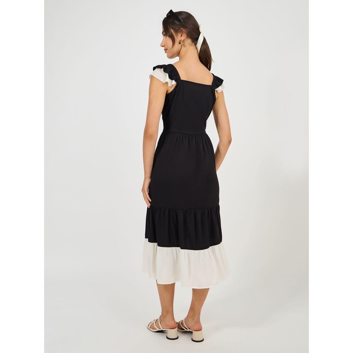 فستان ميدي بتداخل الوان وتفاصيل مُتباينة-women-clothing-dresses-image-4