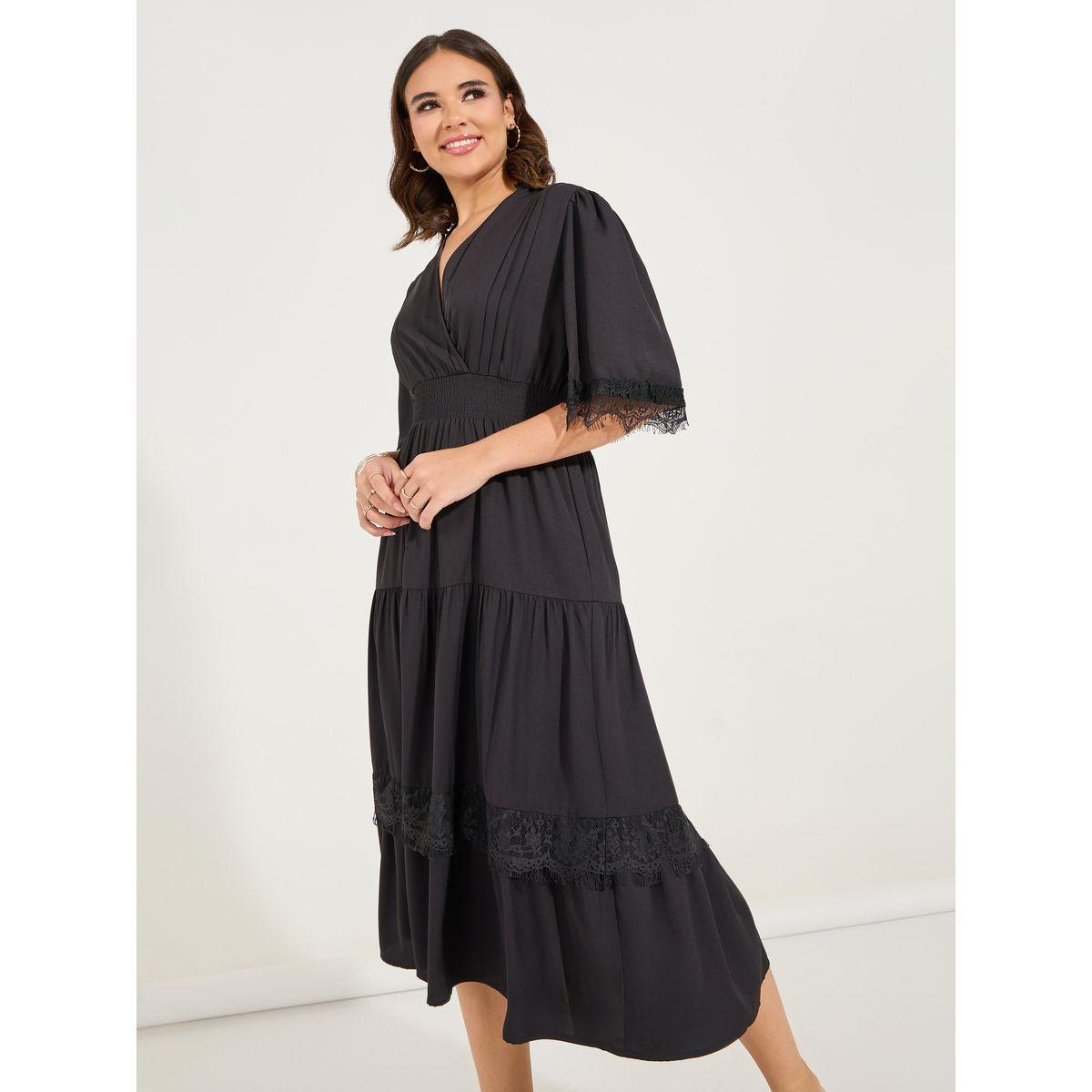 Styli Lace Detail A-Line Midi Dress-women-clothing-dresses-image-5