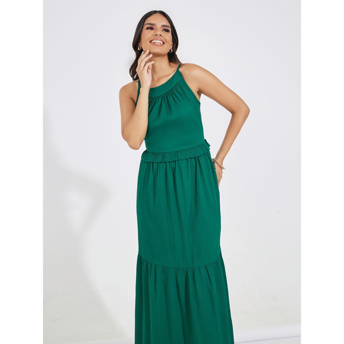 Styli Frill Overlay Tiered Maxi Dress-women-clothing-dresses-image-2