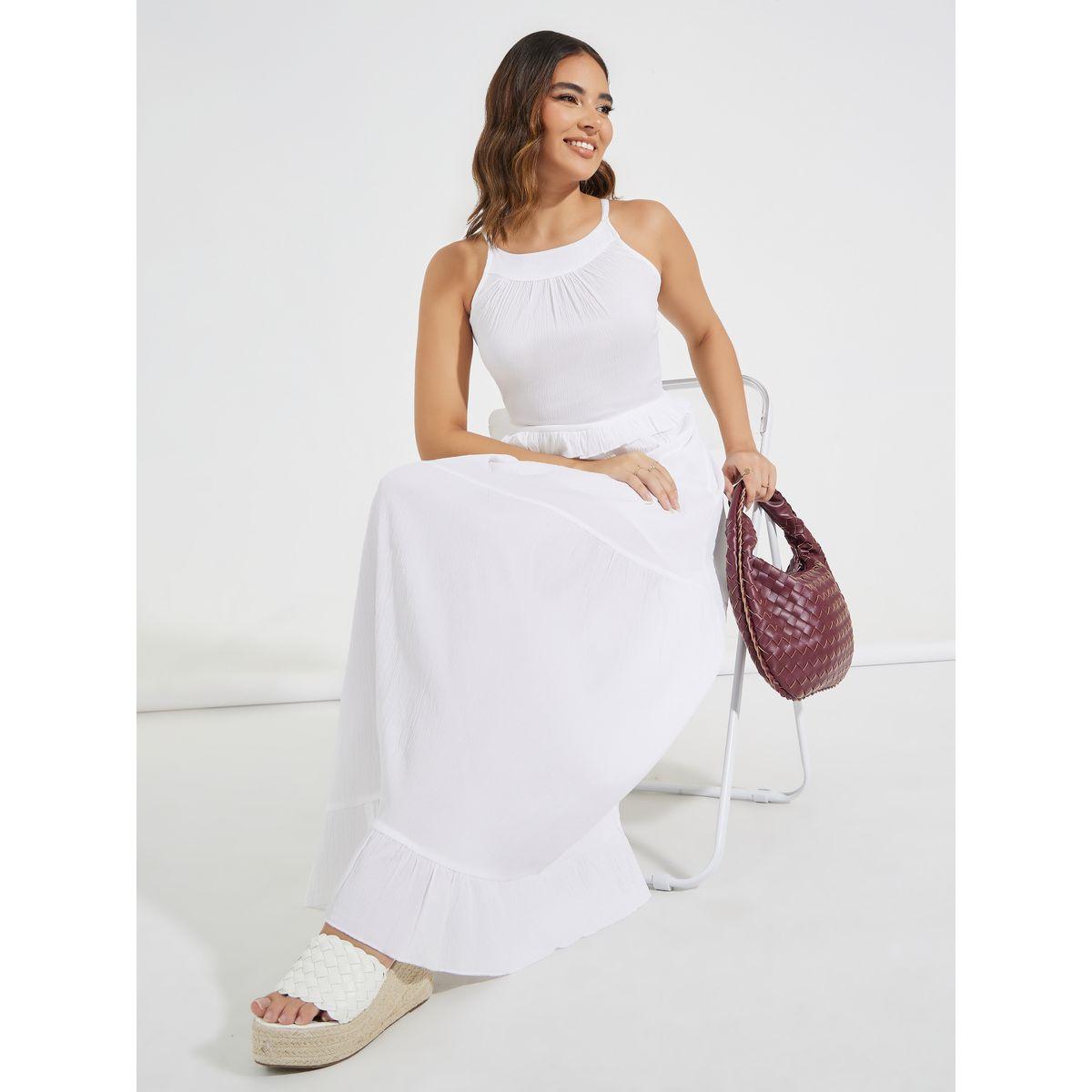 Styli Frill Detail Tiered Maxi Dress-women-clothing-dresses-image-1