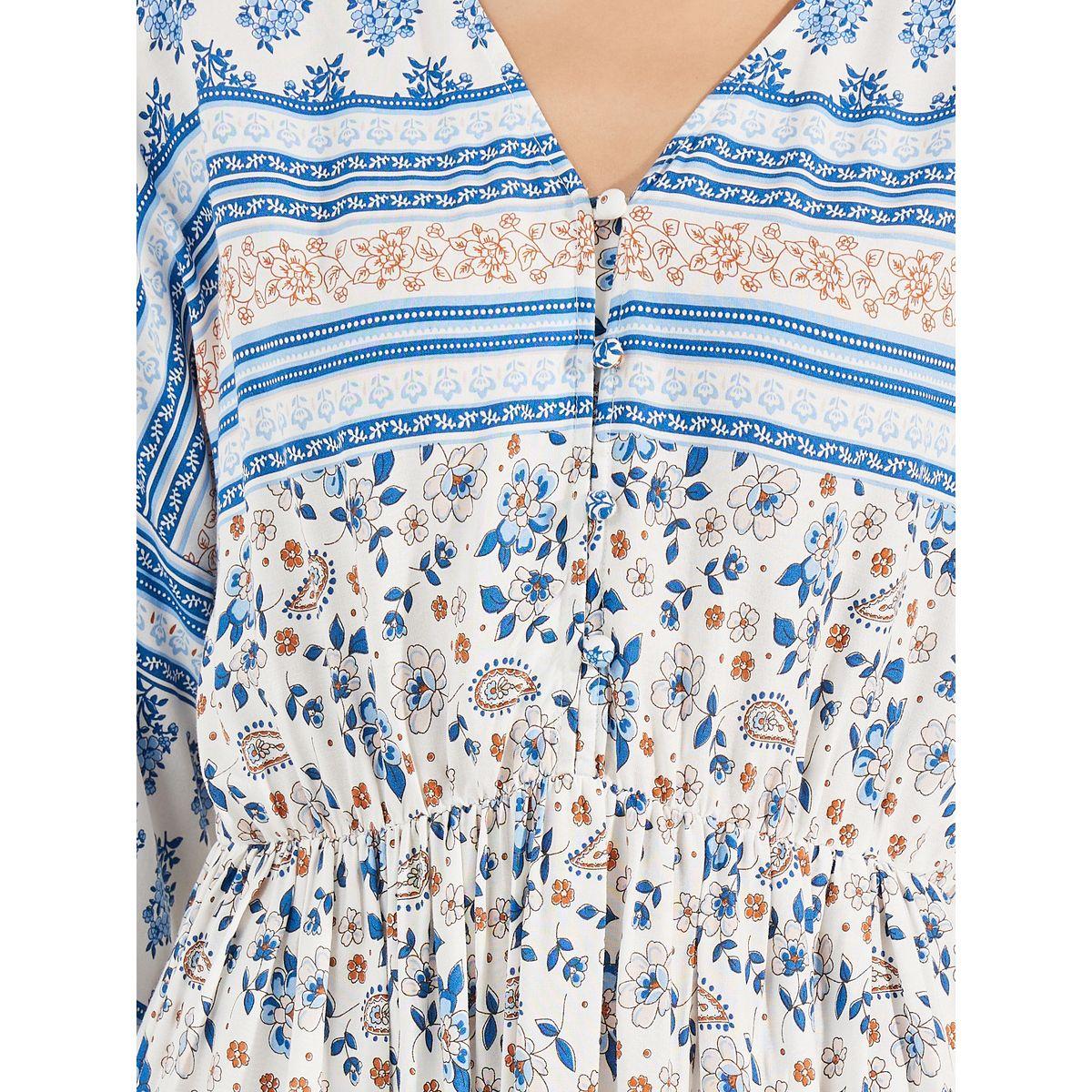 فستان ميدي بطبعة بيزلي وحافة واسعة-women-clothing-dresses-image-3