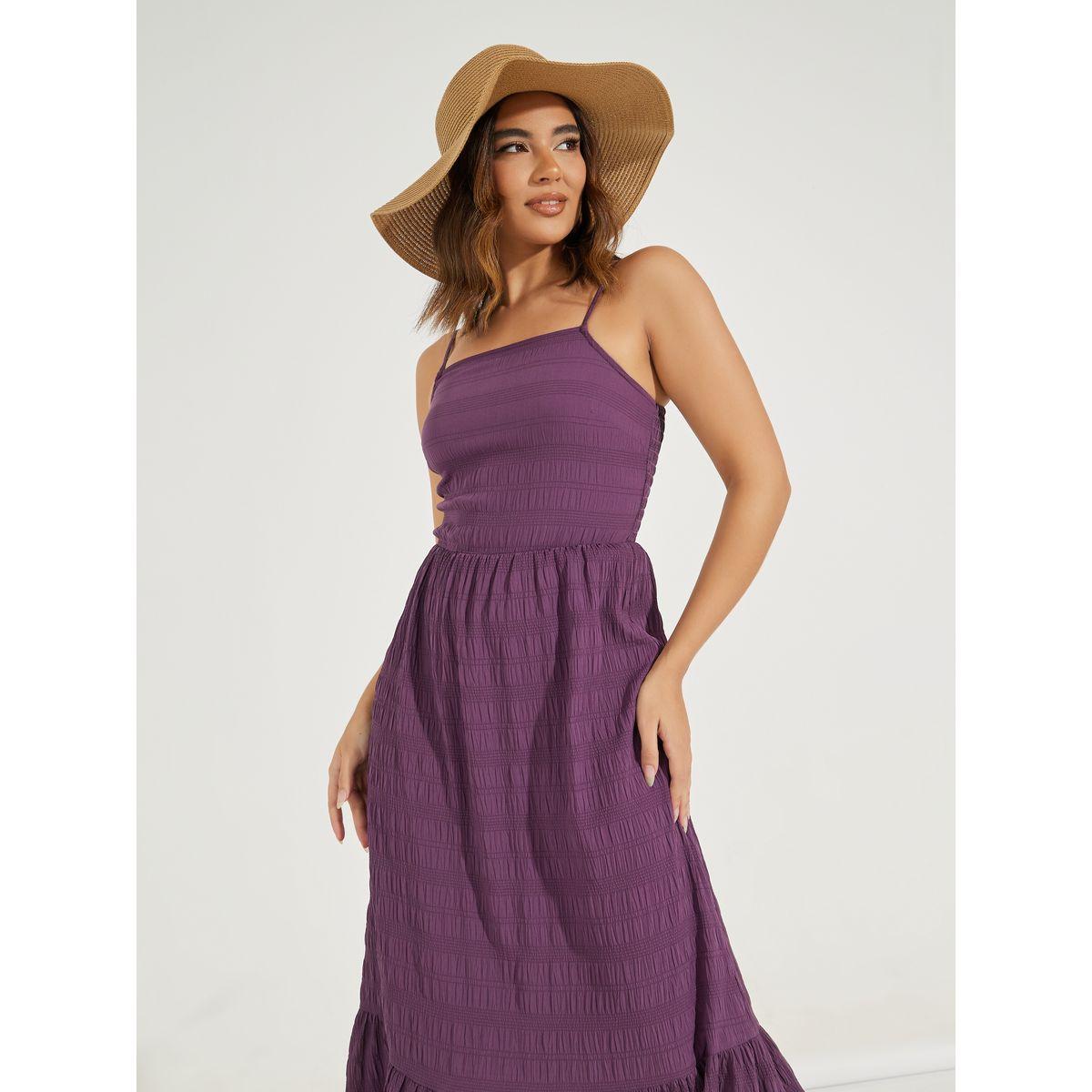 فستان طويل بحمالات وتفاصيل بارزة الملمس-women-clothing-dresses-image-5