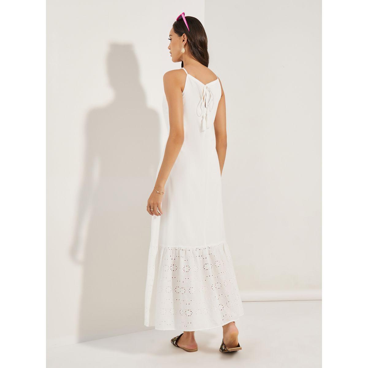 Styli Schiffli Hem Cotton A-Line Maxi Dress-women-clothing-dresses-image-4