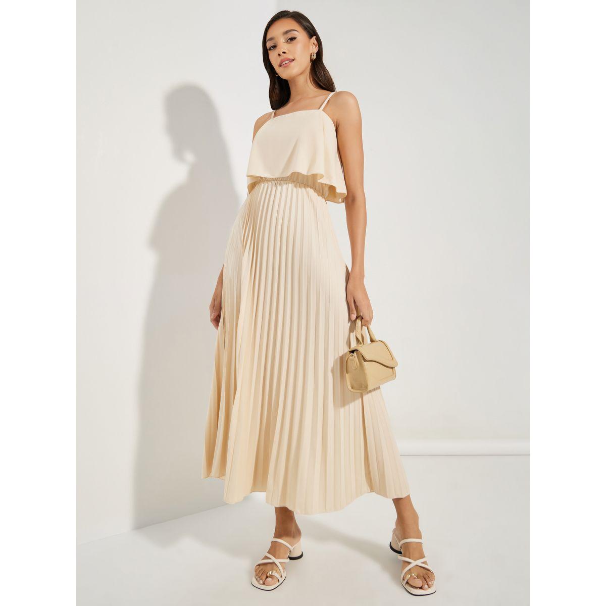 Styli Strappy Pleated Overlay Maxi Dress-women-clothing-dresses-image-1