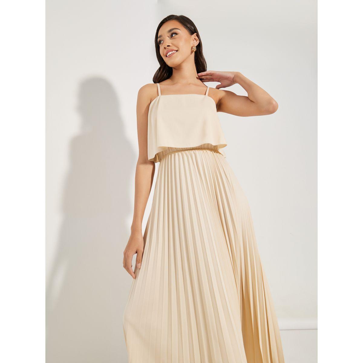 Styli Strappy Pleated Overlay Maxi Dress-women-clothing-dresses-image-2