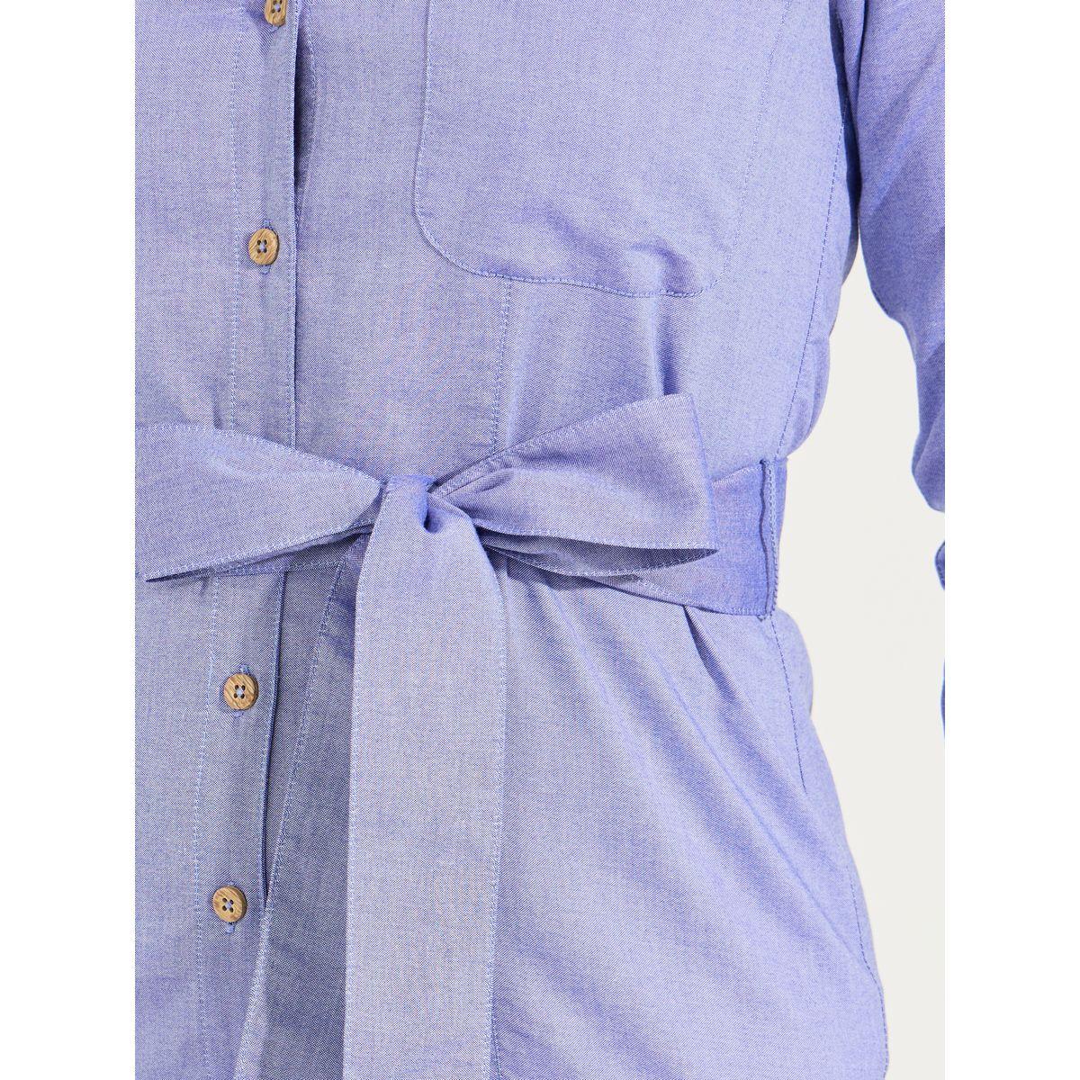 فستان ميدي سادة بكسرات مع اربطة-women-clothing-dresses-image-4