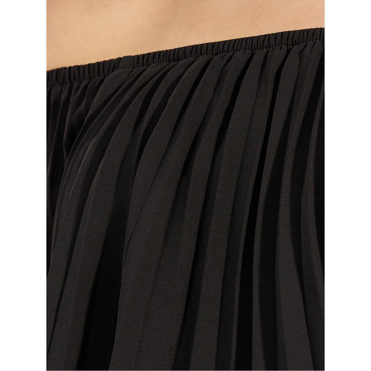 Styli Pleated Overlay Off Shoulder Neck Midi Dress-women-clothing-dresses-image-3