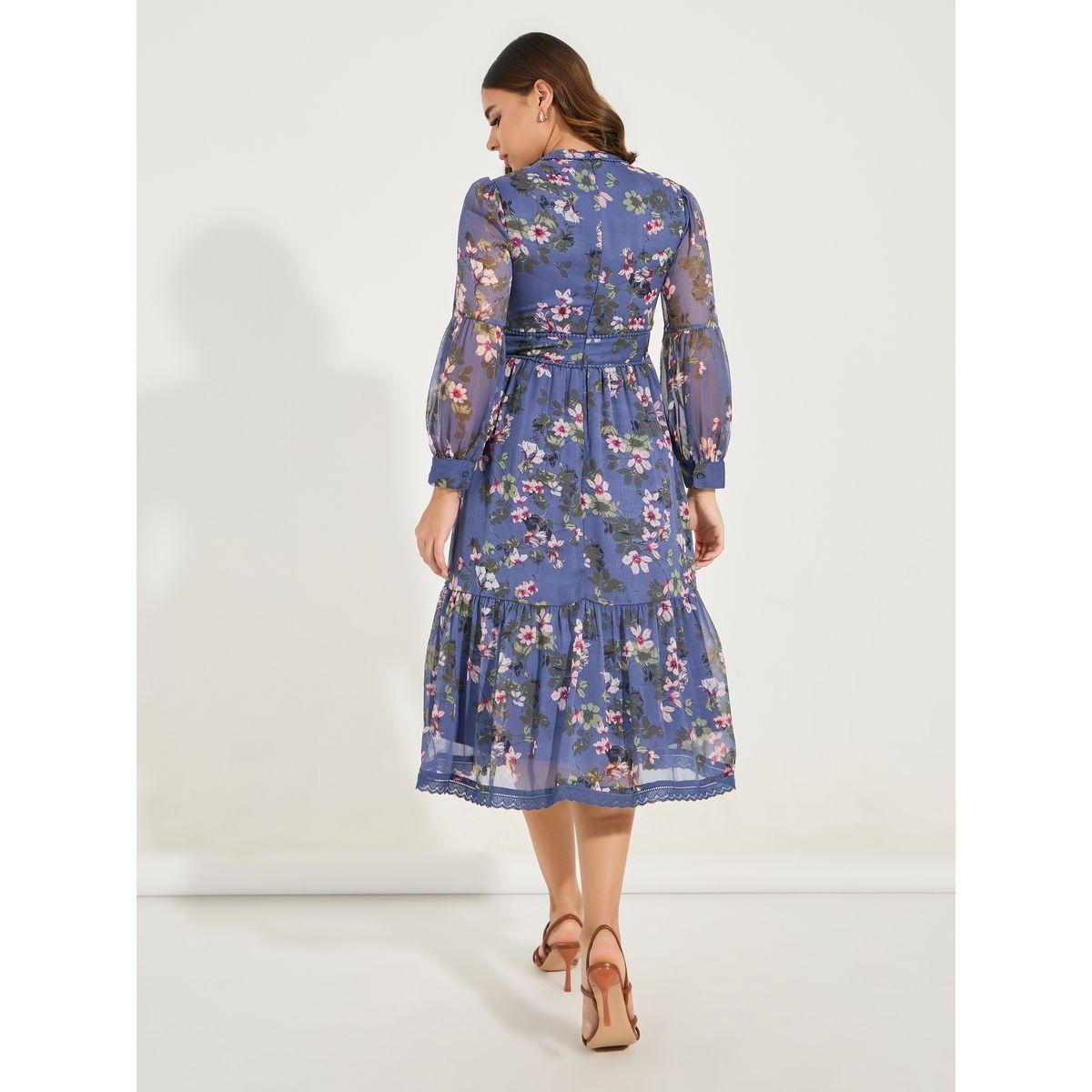 فستان ميدي مطبع بزهور مع كسرات-women-clothing-dresses-image-6