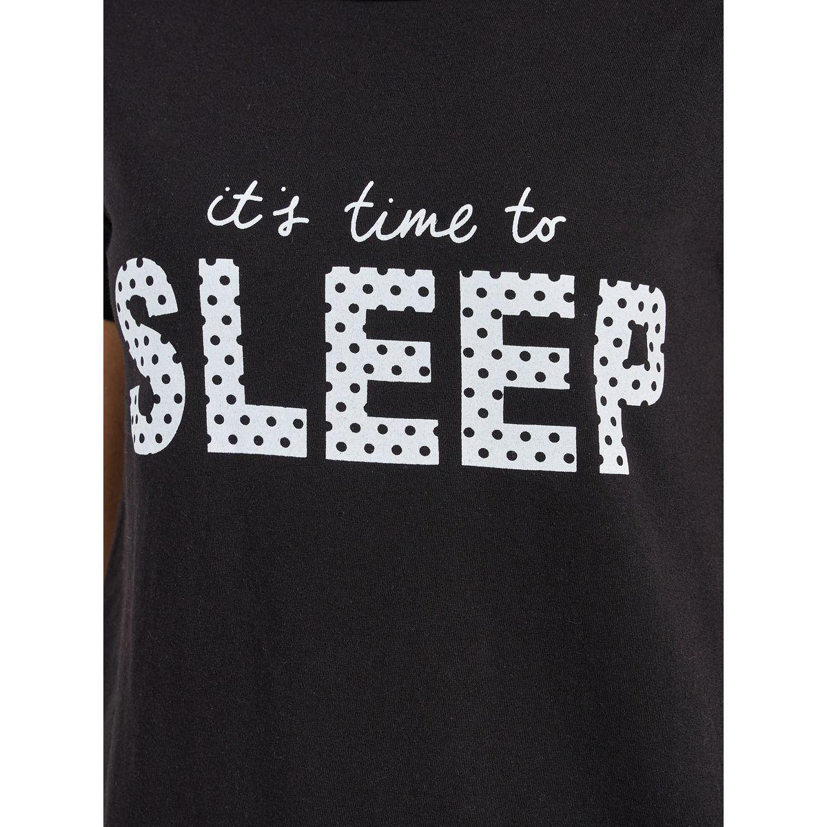 Styli Unwind Time to Sleep Slogan T-Shirt & AOP Pyjama Set-women-clothing-nightwear-pyjamas-longsets-image-4