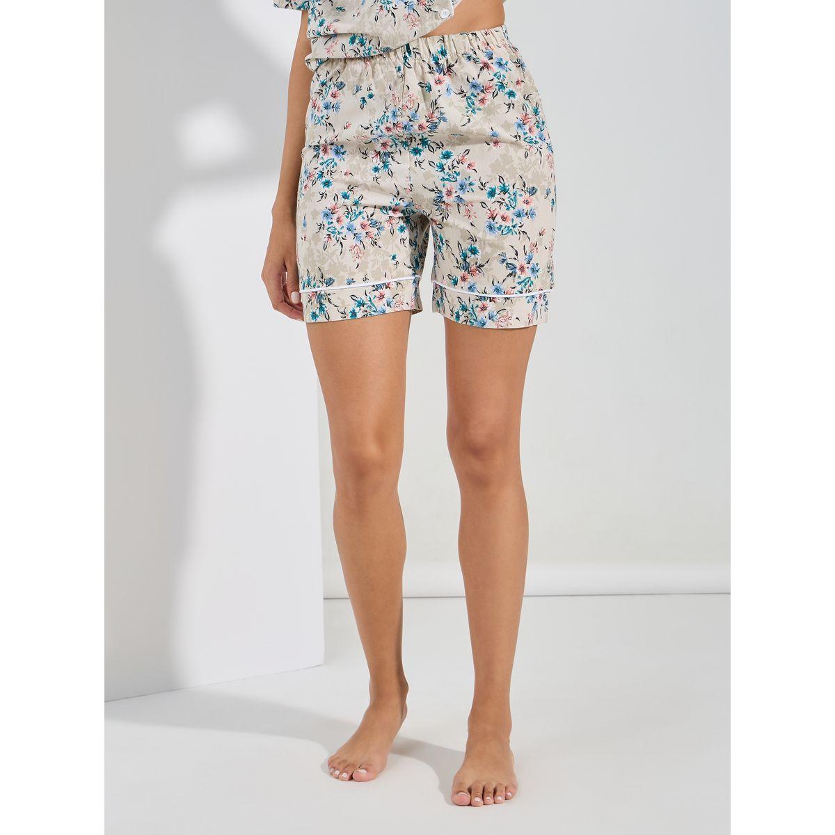 مجموعة من شورت وبلوزة بازرار غلق-women-clothing-nightwear-pyjamas-shortsets-image-4