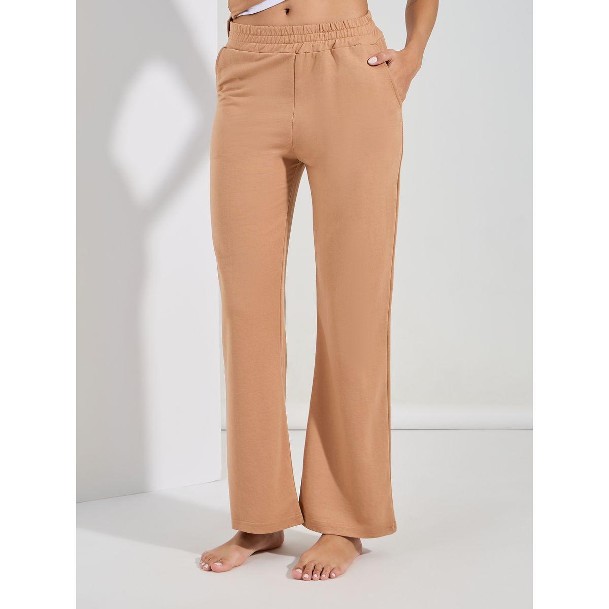 مجموعة من بنطال مع بلوزة بحافة مُتباينة-women-clothing-coordsets-image-5
