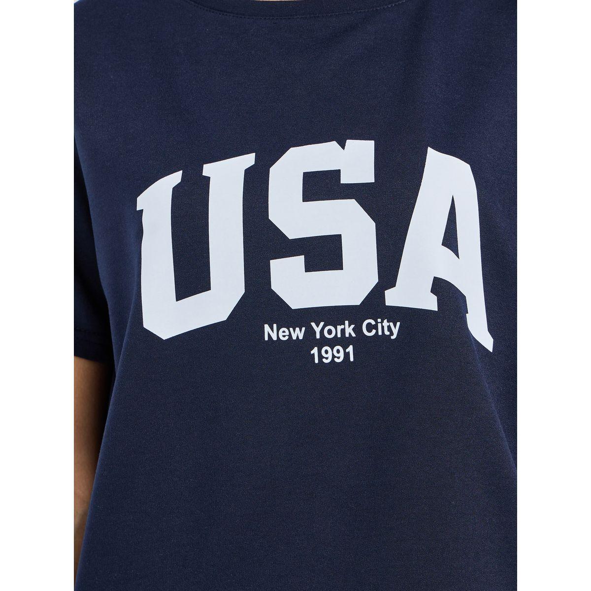 Styli Unwind USA Graphic Short Sleeves Top & Joggers Lounge Set-women-clothing-coordsets-image-4