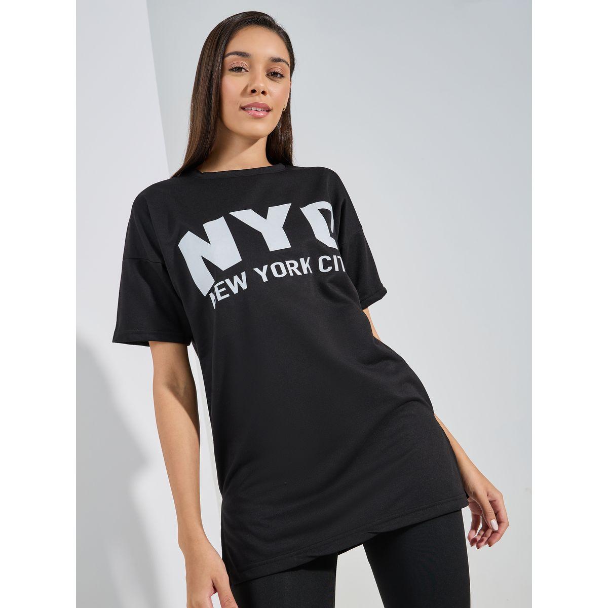 Styli Unwind NYC Slogan Longline T-Shirt & Leggings Set-women-clothing-coordsets-image-3