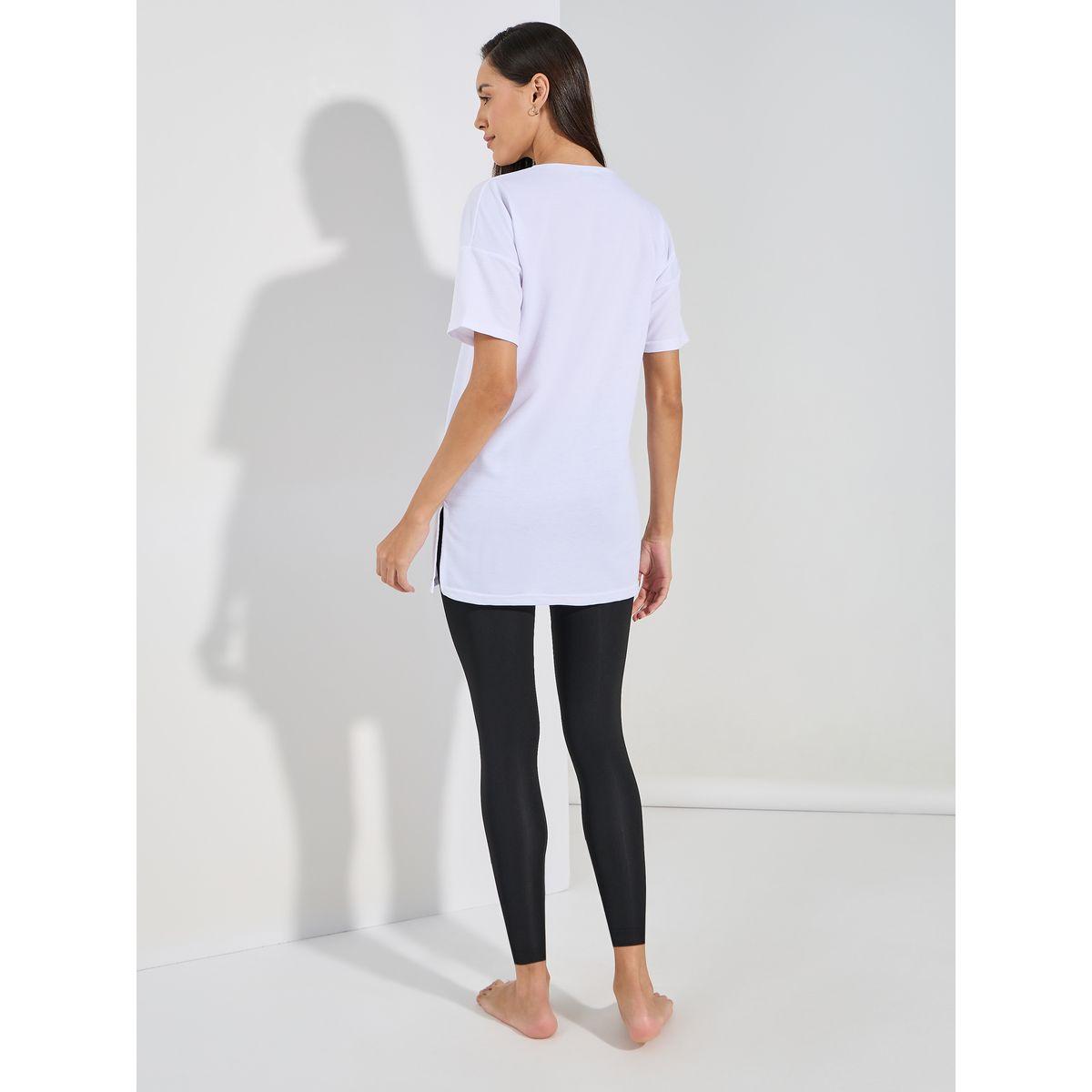 Styli Unwind NYC Slogan Longline T-Shirt & Leggings Set-women-clothing-coordsets-image-5