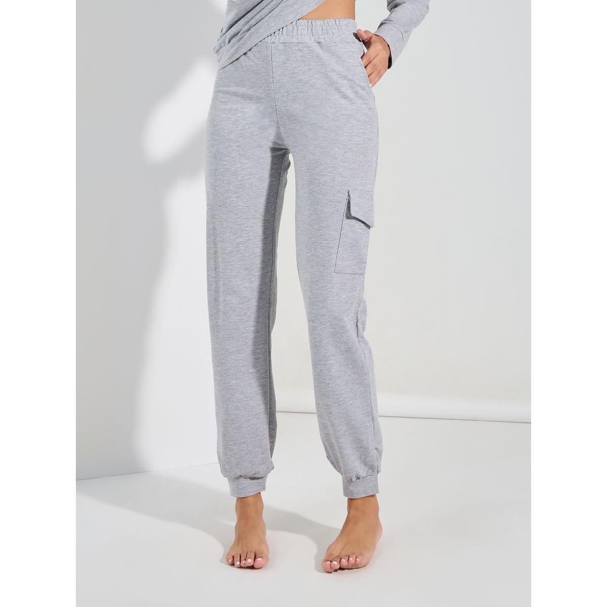 Styli Unwind Solid Long Sleeves Pocket Top & Joggers Lounge Set-women-clothing-coordsets-image-4