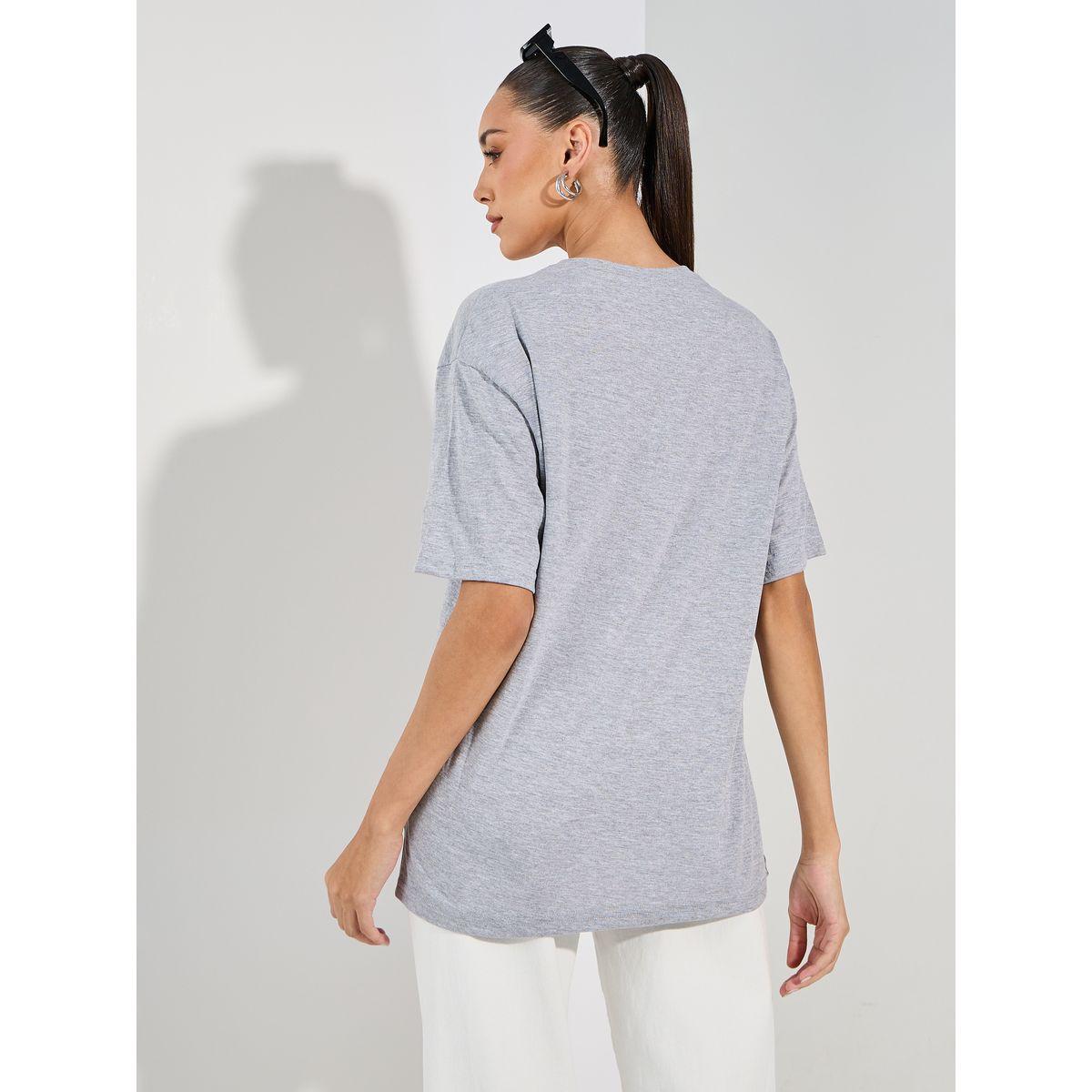 تيشيرت فضفاض مطبع بطبعة جرافيك-women-clothing-tshirts-image-4