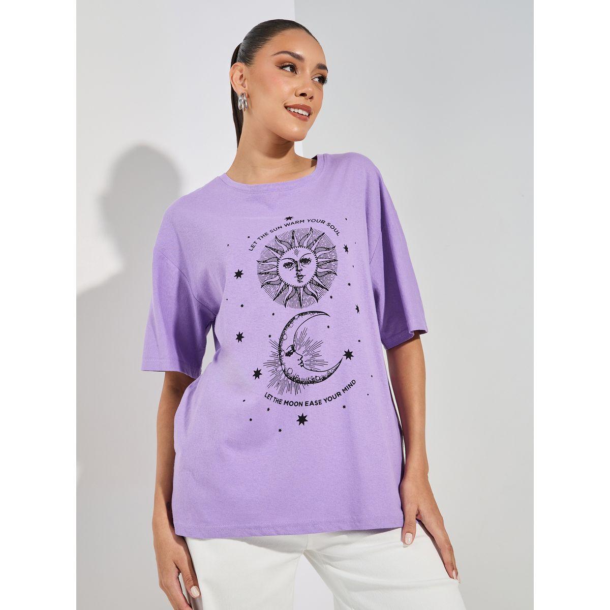 تيشيرت فضفاض مطبع بطبعة جرافيك-women-clothing-tshirts-image-3