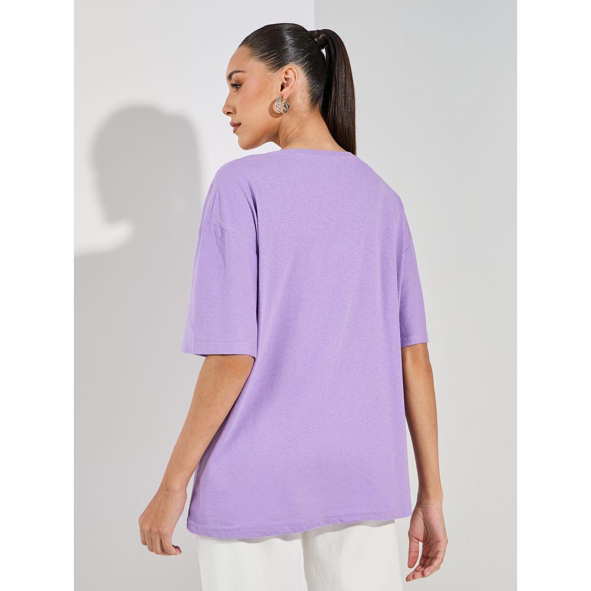 Styli Oversized Sun and Moon Graphic Print T-Shirt-women-clothing-tshirts-image-5