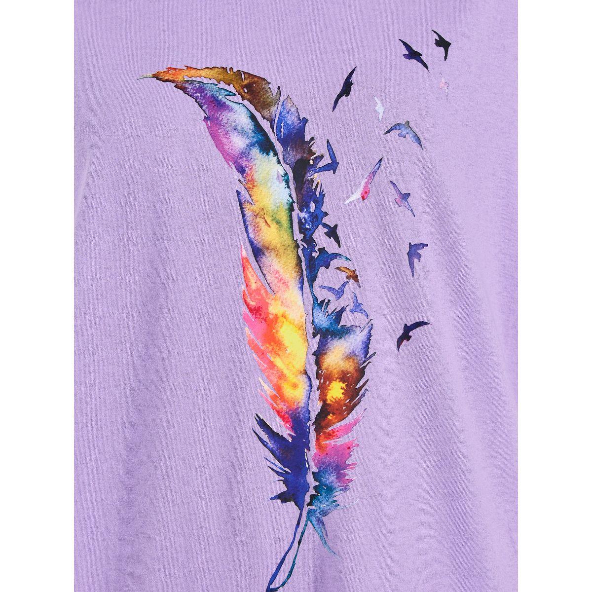 تيشيرت فضفاض مطبع بطبعة جرافيك-women-clothing-tshirts-image-3