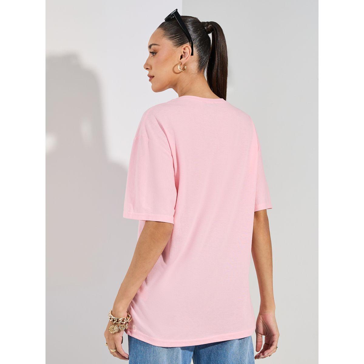 Styli Oversized Sketch Graphic Print Drop Shoulder T-Shirt-women-clothing-tshirts-image-4