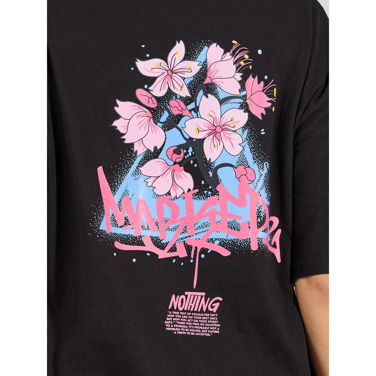 Styli Oversized Floral Graphic Print Longline T-Shirt-women-clothing-tshirts-image-3