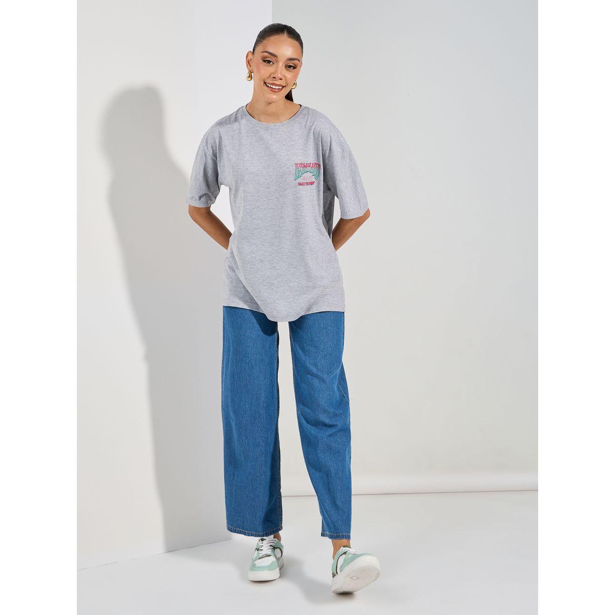 Styli Oversized Dreamland Graphic Print T-Shirt-women-clothing-tshirts-image-2