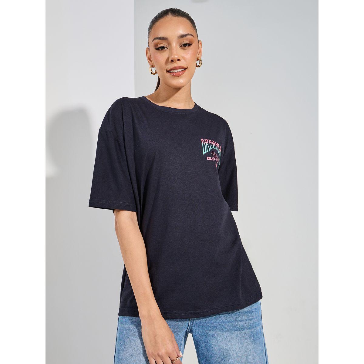 تيشيرت فضفاض مطبع بطبعة جرافيك-women-clothing-tshirts-image-3