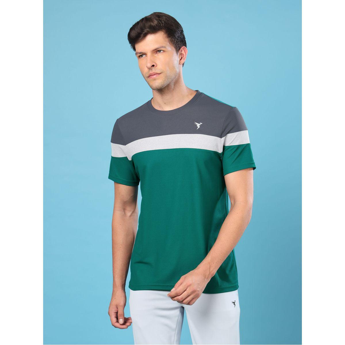 Technosport X Styli  Colorblock Crew Neck Pique Slim Fit T-Shirt-men-clothing-sportswearandactivewear-tshirtsandpolos-image-1