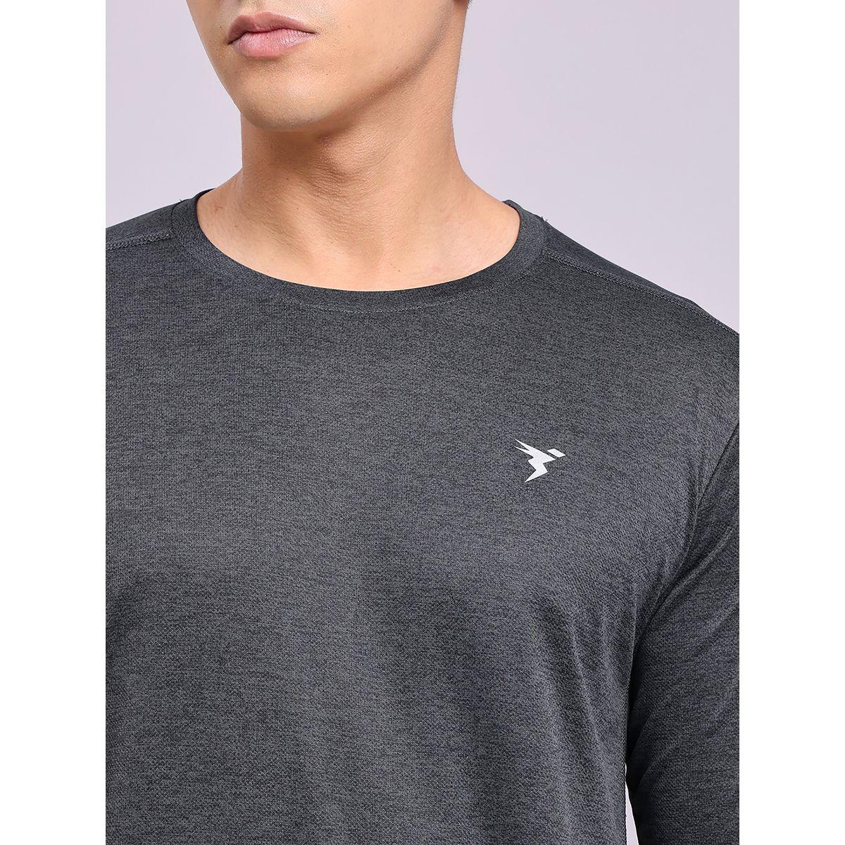 Technosport X Styli  Crew Neck Long Sleeve Melange Slim Fit T-Shirt-men-clothing-sportswearandactivewear-tshirtsandpolos-image-2