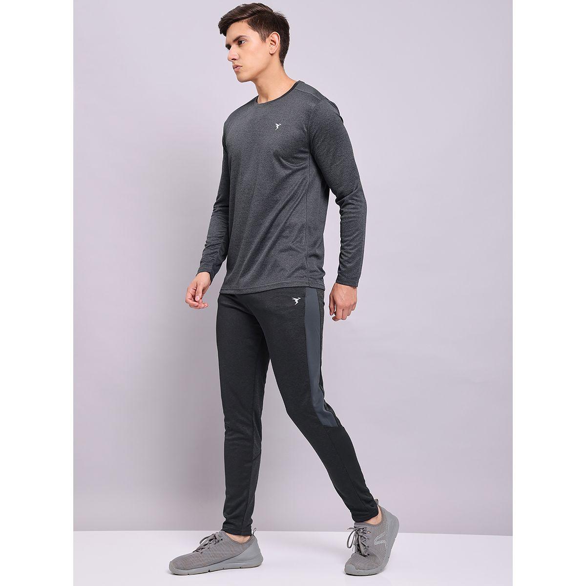 تيشيرت ميلانج بقصة سليم فت واكمام طويلة تكنوسبورت × ستايلي-men-clothing-sportswearandactivewear-tshirtsandpolos-image-3