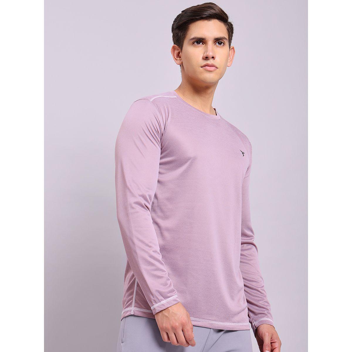 تيشيرت ميلانج بقصة سليم فت واكمام طويلة تكنوسبورت × ستايلي-men-clothing-sportswearandactivewear-tshirtsandpolos-image-1