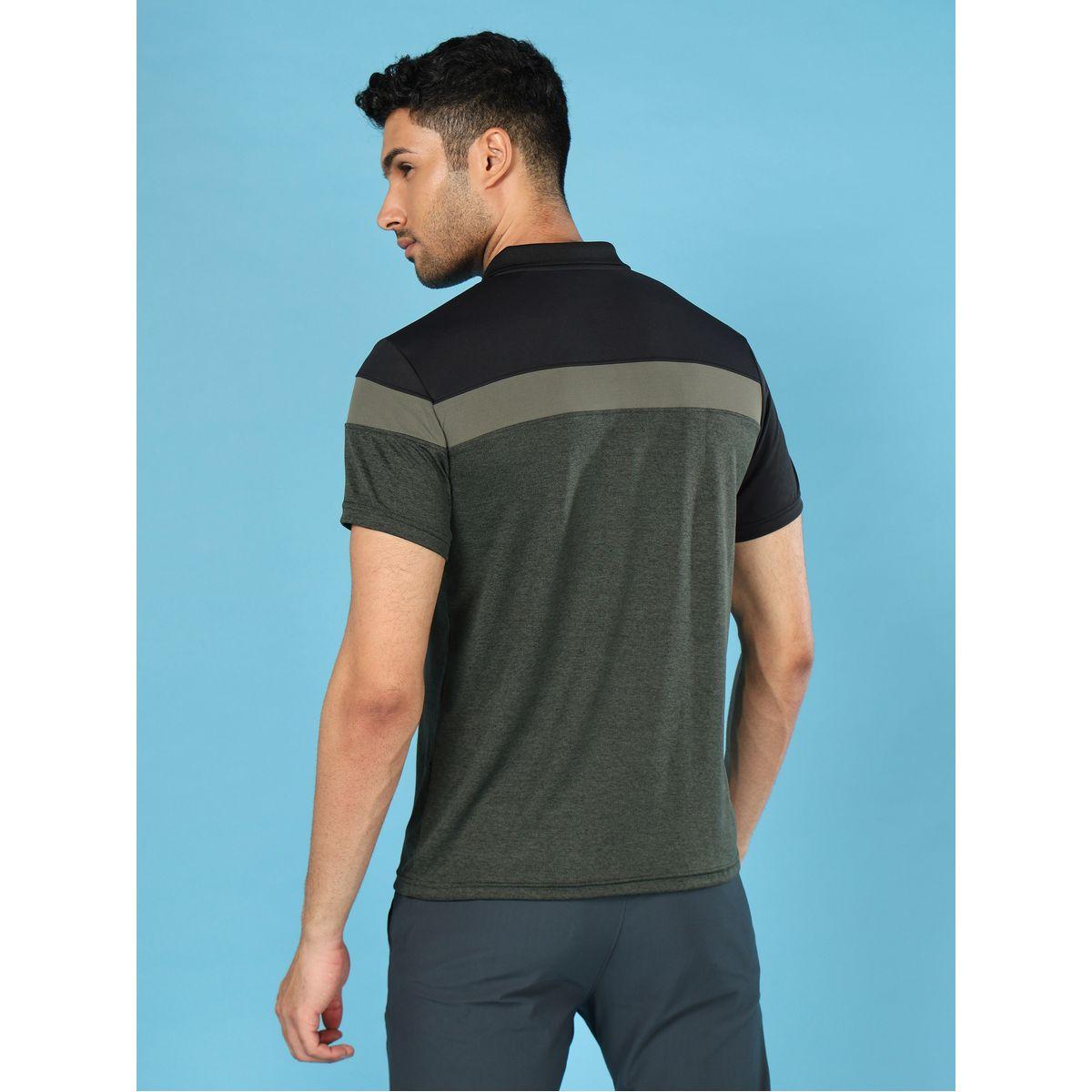 Technosport X Styli  Melange Cut & Sew Panel Slim Fit Polo-men-clothing-sportswearandactivewear-tshirtsandpolos-image-5
