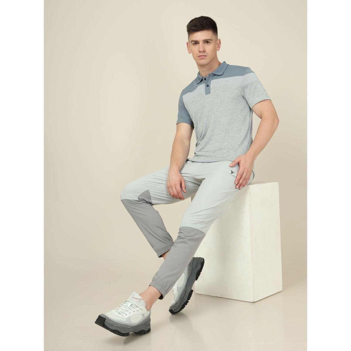 Technosport X Styli  Cut & Sew Panel Slim Fit Melange Polo-men-clothing-sportswearandactivewear-tshirtsandpolos-image-4