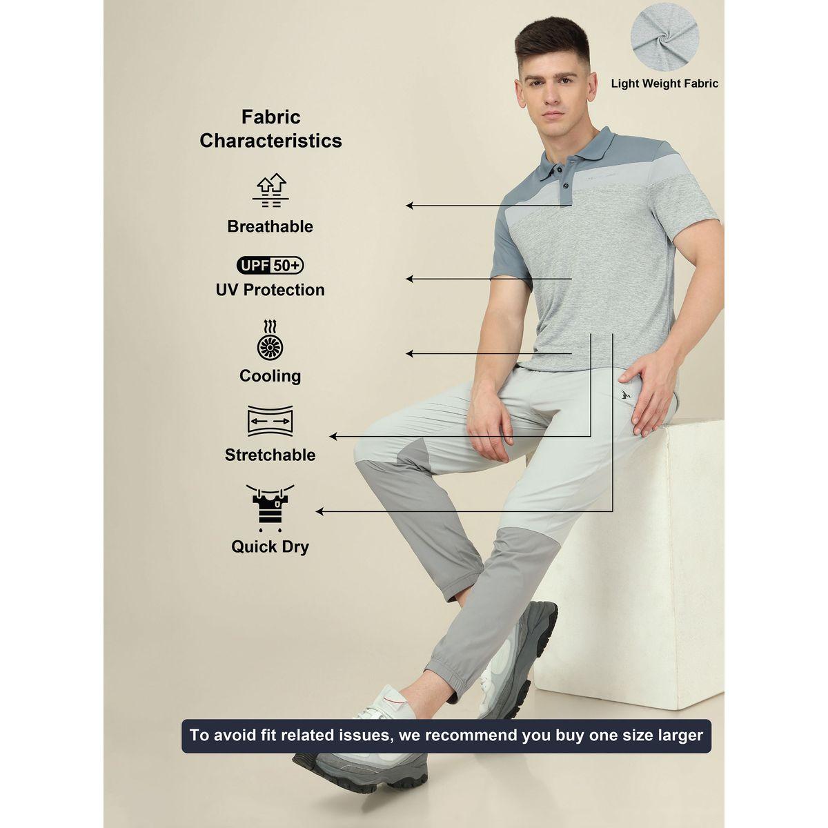 Technosport X Styli  Cut & Sew Panel Slim Fit Melange Polo-men-clothing-sportswearandactivewear-tshirtsandpolos-image-7
