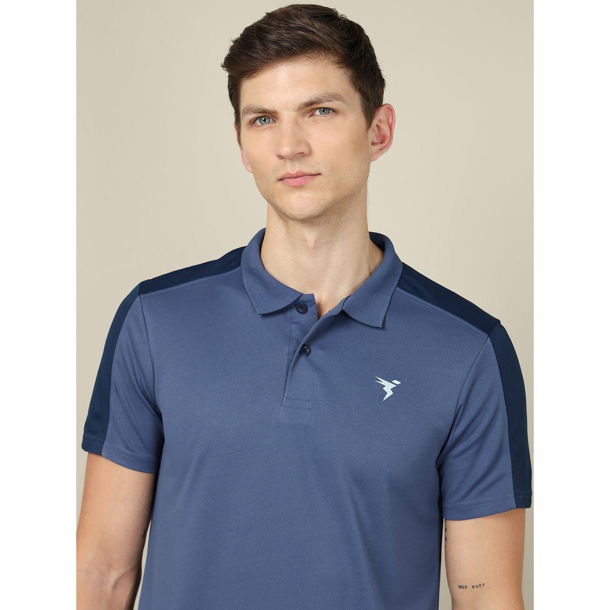 تيشيرت بقصة سليم فت وتفاصيل مُتباينة تكنوسبورت × ستايلي-men-clothing-sportswearandactivewear-tshirtsandpolos-image-2