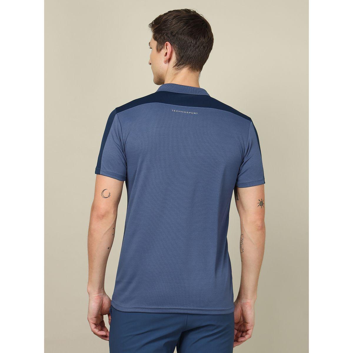 تيشيرت بقصة سليم فت وتفاصيل مُتباينة تكنوسبورت × ستايلي-men-clothing-sportswearandactivewear-tshirtsandpolos-image-4