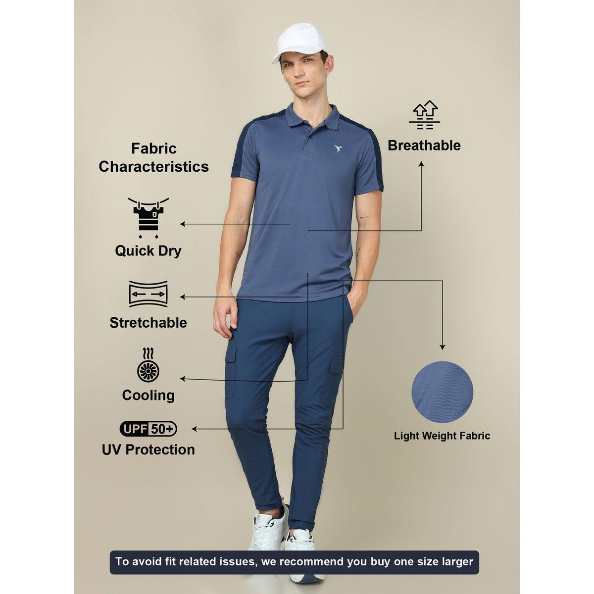 تيشيرت بقصة سليم فت وتفاصيل مُتباينة تكنوسبورت × ستايلي-men-clothing-sportswearandactivewear-tshirtsandpolos-image-5