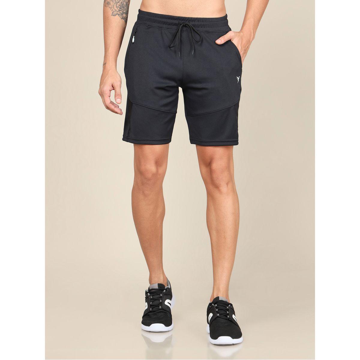 Technosport X Styli  Solid Slim Fit Shorts-men-clothing-sportswearandactivewear-bottoms-image-1