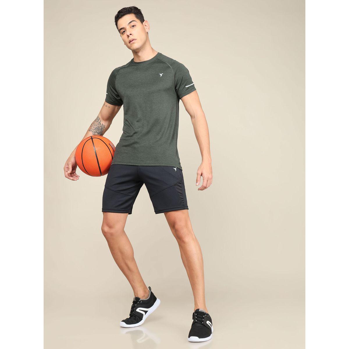 Technosport X Styli  Solid Slim Fit Shorts-men-clothing-sportswearandactivewear-bottoms-image-4