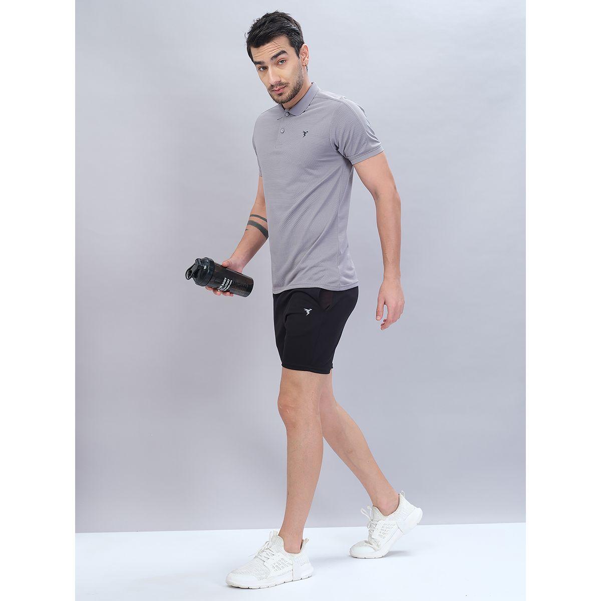 Technosport X Styli  Solid Slim Fit Shorts-men-clothing-sportswearandactivewear-bottoms-image-3