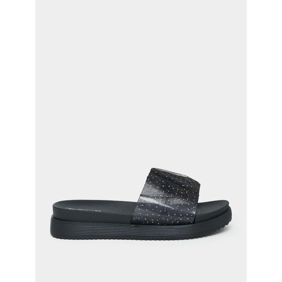 شبشب بلاتفورم بتفاصيل بارزة الملمس-women-shoes-flipflopsandslides-image-1