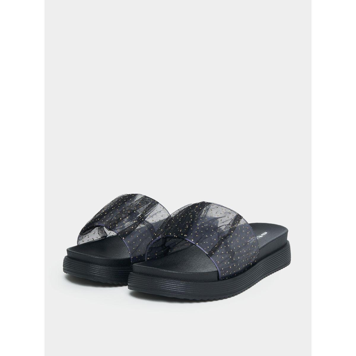 Styli Textured Strap Platform Slides-women-shoes-flipflopsandslides-image-2