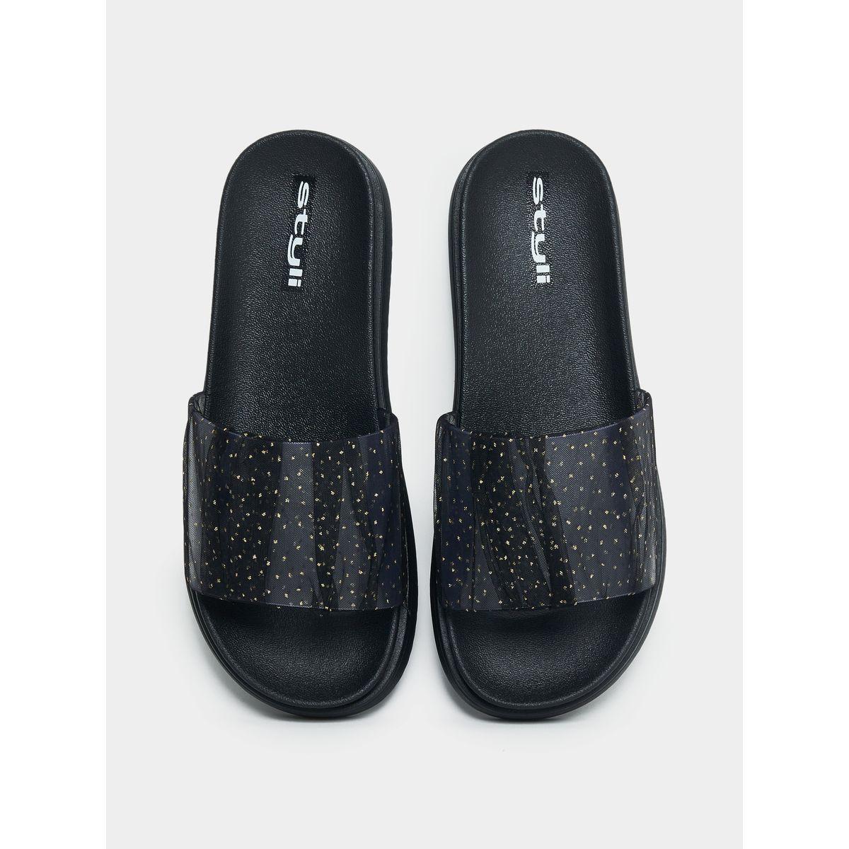 Styli Textured Strap Platform Slides-women-shoes-flipflopsandslides-image-5